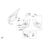 Diagram for Hyundai Elantra GT Power Window Switch - 93571-G3010-PMP