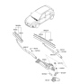 Diagram for Hyundai Elantra GT Wiper Blade - 98361-F2500