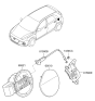 Diagram for Hyundai Elantra GT Fuel Filler Housing - 69513-G3000