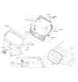 Diagram for Hyundai Elantra GT Tailgate Lock - 81230-G3000
