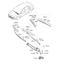 Diagram for Hyundai Elantra N Wiper Arm - 98311-AA000