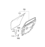 Diagram for Hyundai Equus Door Hinge - 79430-3N000