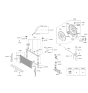 Diagram for Hyundai Equus A/C Condenser - 97606-3N160