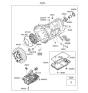 Diagram for Hyundai Equus Transmission Pan - 45280-49000