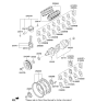 Diagram for 2011 Hyundai Genesis Rod Bearing - 23060-3F940