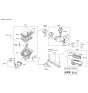 Diagram for 2015 Hyundai Equus Air Filter - 28113-3M500