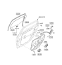 Diagram for Hyundai Equus Window Run - 83530-3N000