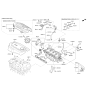Diagram for Hyundai Santa Fe Engine Cover - 29240-2GTA1