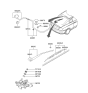 Diagram for 2006 Hyundai Tiburon Wiper Blade - 98350-H1000