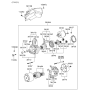 Diagram for Hyundai Tucson Starter Motor - 36100-23060