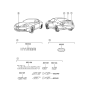 Diagram for Hyundai Tiburon Emblem - 86341-2C000