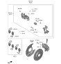 Diagram for 2019 Hyundai Santa Fe Brake Caliper - 58311-S1A30