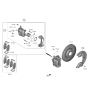 Diagram for 2020 Hyundai Santa Fe Brake Pad Set - 58101-S1A00