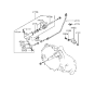 Diagram for Hyundai Scoupe Clutch Slave Cylinder - 41710-33A10