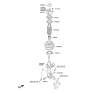 Diagram for Hyundai Azera Coil Springs - 54630-3V014
