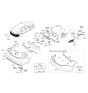 Diagram for 2016 Hyundai Azera Bumper - 86610-3V510
