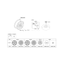 Diagram for 2023 Hyundai Genesis GV60 Wheel Cover - 52960-CU000
