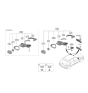 Diagram for 2022 Hyundai Ioniq 5 Car Mirror - 85110-L1000