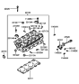 Diagram for Hyundai Sonata Cylinder Head Bolts - 22320-38000