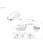 Diagram for 2021 Hyundai Ioniq Light Socket - 92166-G2050