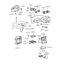 Diagram for Hyundai Tiburon Steering Column Cover - 84852-27100