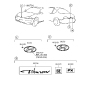 Diagram for 1999 Hyundai Tiburon Emblem - 86300-27000