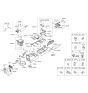 Diagram for Hyundai Center Console Base - 84611-3L000-J9