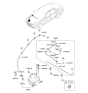 Diagram for 2007 Hyundai Azera Windshield Washer Nozzle - 98630-3L000-EB