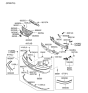 Diagram for Hyundai Equus Fog Light Bulb - 18649-35009