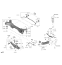 Diagram for Hyundai Nexo Axle Beam Mount - 55118-3Z700