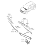 Diagram for Hyundai Venue Wiper Arm - 98311-K2000