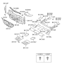 Diagram for 2006 Hyundai Santa Fe Dash Panels - 84129-2B000