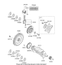 Diagram for 2006 Hyundai Veracruz Rod Bearing - 23060-3C232