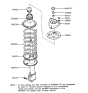 Diagram for 1990 Hyundai Sonata Shock Absorber - 54650-33100