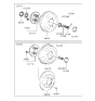 Diagram for Hyundai Excel Wheel Bearing Dust Cap - 52746-21100