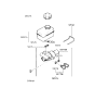 Diagram for Hyundai Sonata Master Cylinder Repair Kit - 58501-33A00