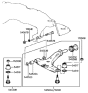 Diagram for 1988 Hyundai Sonata Axle Support Bushings - 54551-36000