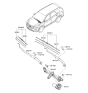 Diagram for Hyundai Santa Fe XL Wiper Blade - 98360-2W000