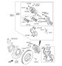 Diagram for Hyundai Tucson Brake Caliper Bolt - 58162-2F300