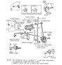Diagram for 1991 Hyundai Scoupe Door Latch Assembly - 81310-23001