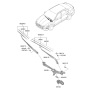 Diagram for 2022 Hyundai Sonata Wiper Arm - 98311-L1000