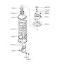 Diagram for 1993 Hyundai Sonata Coil Spring Insulator - 54620-34000