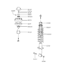 Diagram for Hyundai Sonata Bump Stop - 55316-34000