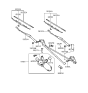 Diagram for Hyundai Sonata Wiper Linkage - 98200-34000
