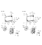 Diagram for Hyundai Sonata Cooling Fan Assembly - 25231-33001