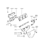 Diagram for Hyundai Sonata Exhaust Manifold - 28511-33361