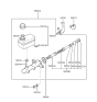 Diagram for Hyundai Brake Fluid Level Sensor - 58535-34000