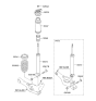 Diagram for 2014 Hyundai Tucson Coil Spring Insulator - 55341-2L000