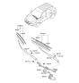 Diagram for 2011 Hyundai Tucson Wiper Blade - 98350-2S010