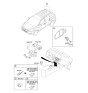 Diagram for 2013 Hyundai Tucson Ashtray - 84550-2K000-TAN